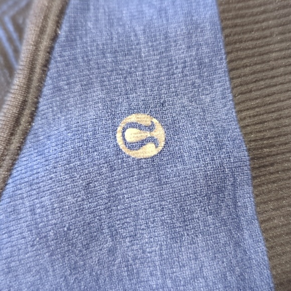 Lululemon Ebb & Flow Racerback Bra Reversible Heathered Deep Navy - Picture 9 of 10